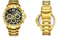 Stuhrling Men's Chrono Gold-Tone Link Bracelet Watch 42mm